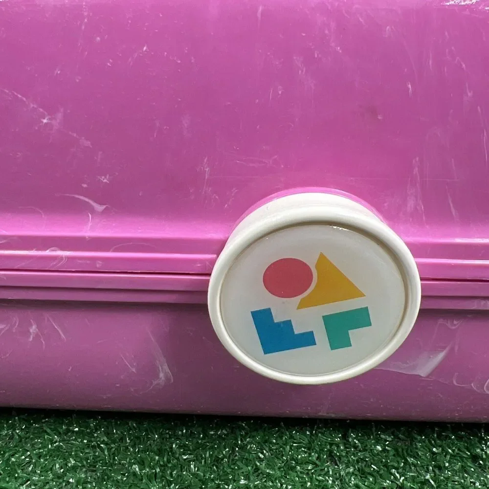 Caboodles of California Light Pastel Pink Swirl Large Makeup‎ Case #5626